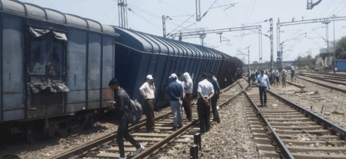 Goods Train Derailed: