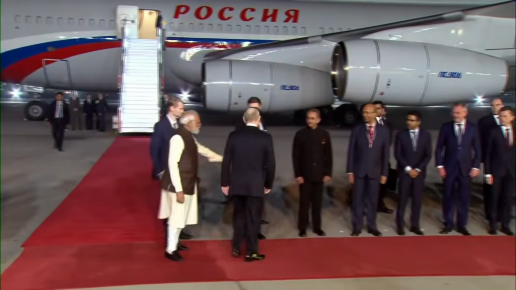Russian President Putin in India