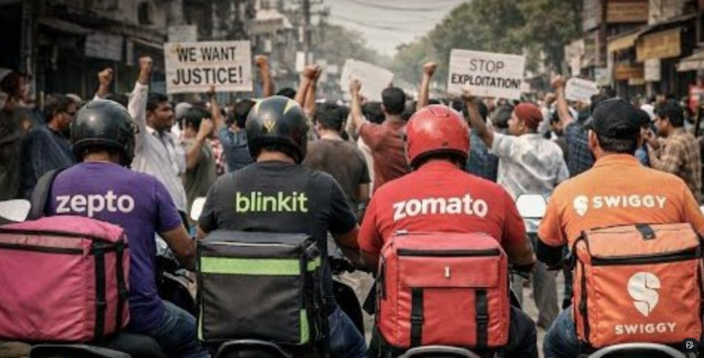 10-Minute Delivery Protest