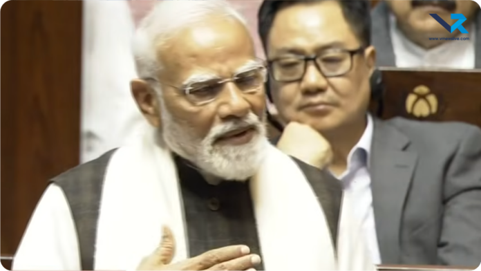 Modi in Rajya Sabha