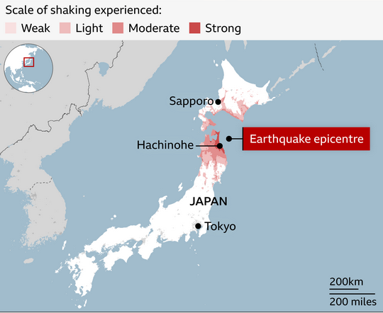 Japan Earthquake 2026