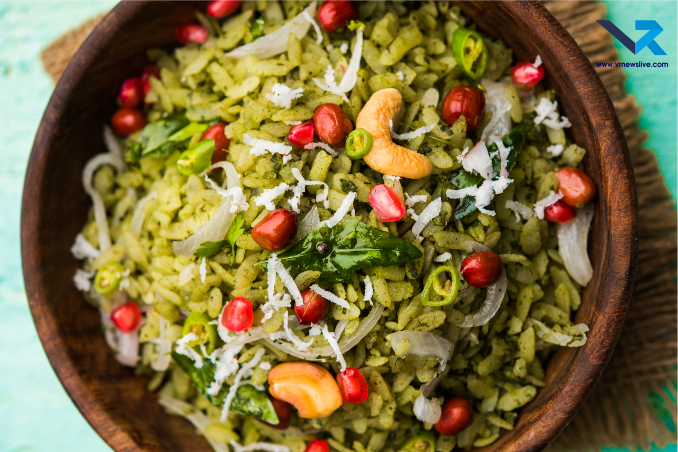 Raw Mango & Cucumber Poha