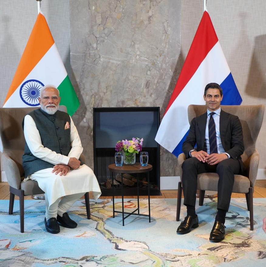 PM Modi Rob Jetten meeting