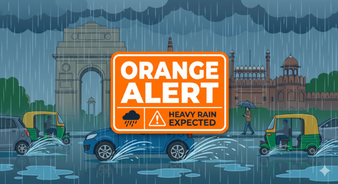 Delhi Rain Orange Alert