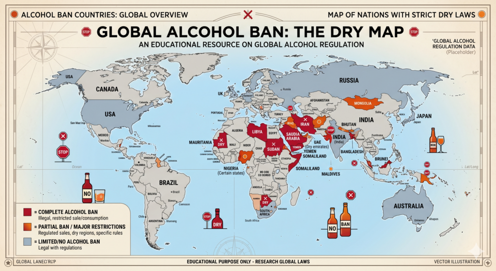 Dry Countries Alcohol Ban 