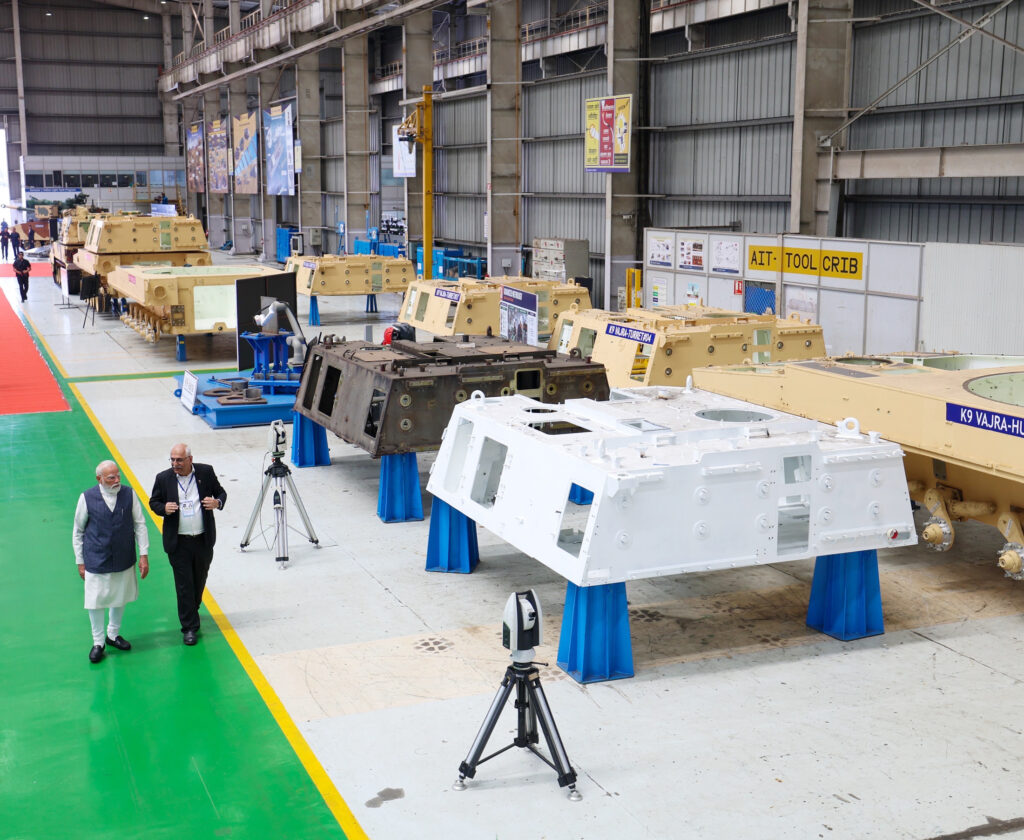 PM visits L&T plant at Hazira, in Surat, Gujarat on June 05, 2026.